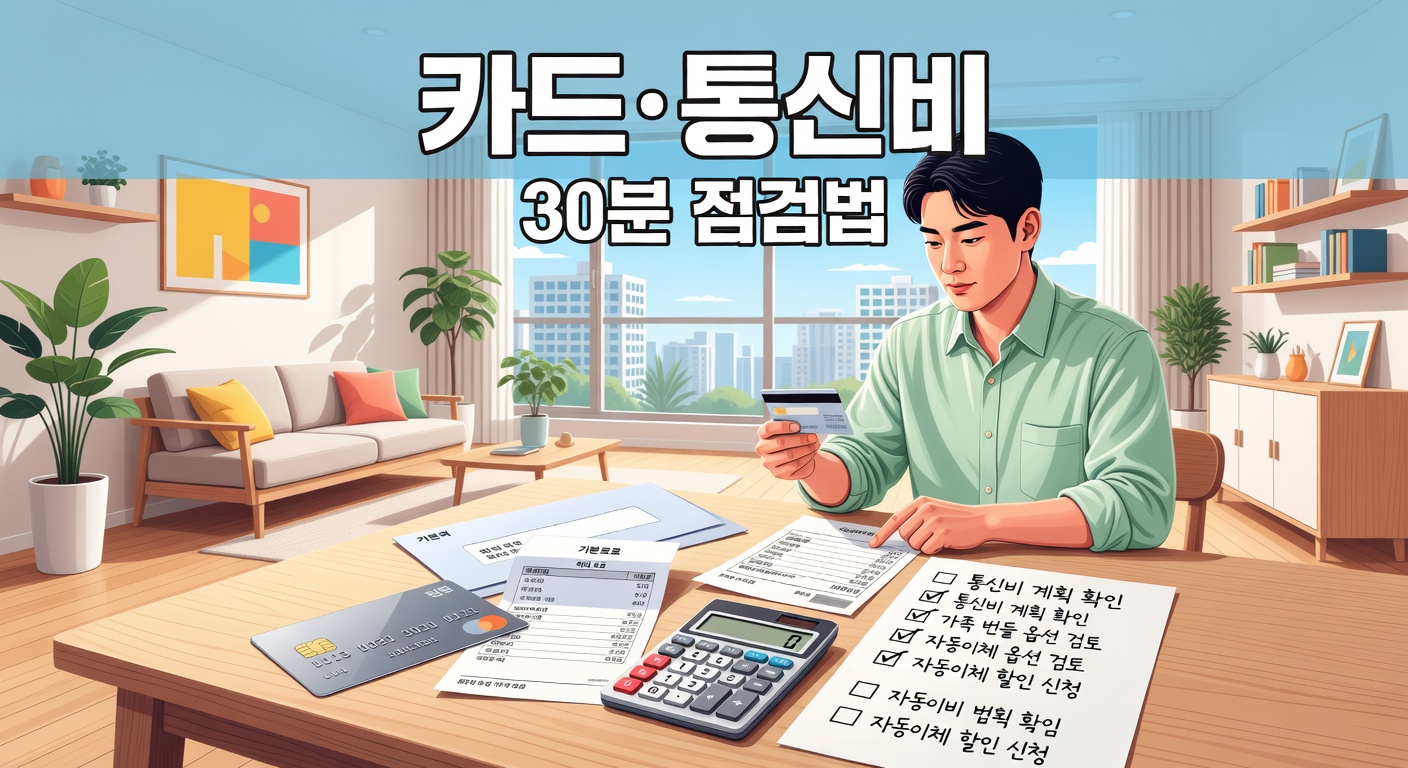 카드·통신비 절약 — 월급 후 30분 고정비 점검법
