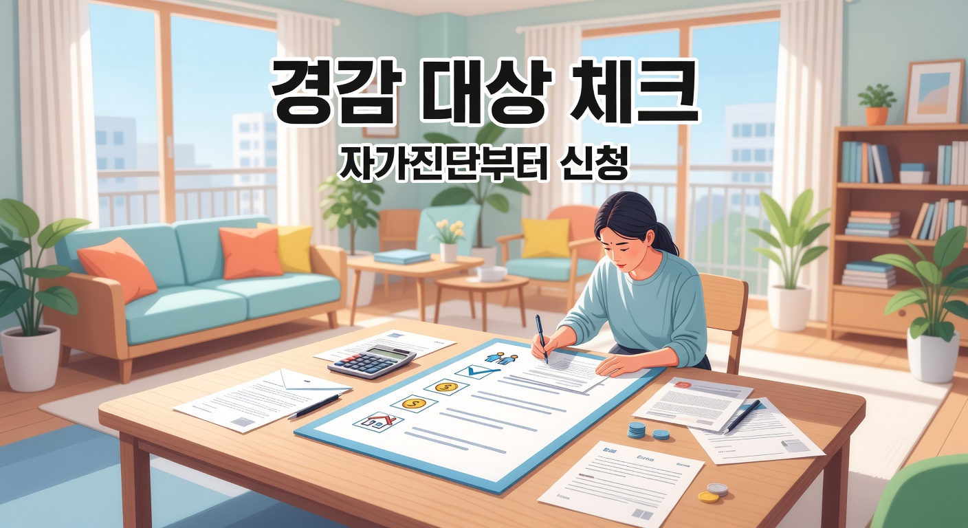건강보험료 경감 대상 가구 체크 — 자가진단부터 신청까지