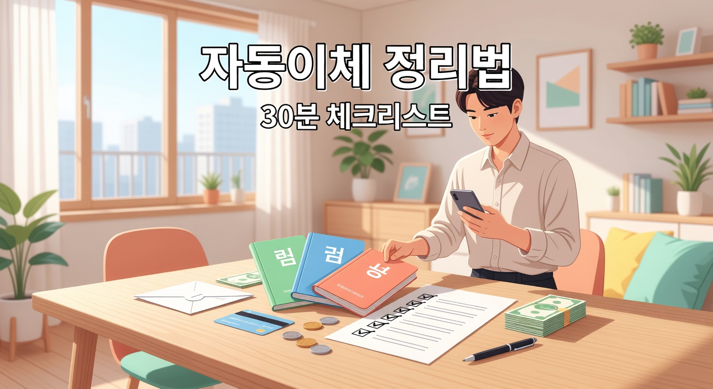 월급 자동이체 정리법 — 통장·적금·보험료 30분 점검 체크리스트