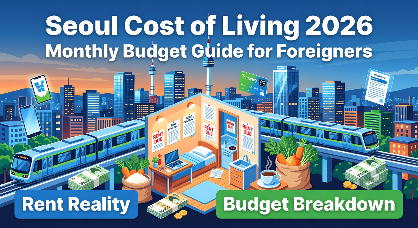 Seoul Cost of Living 2026 — Monthly Budget Guide for Foreigners