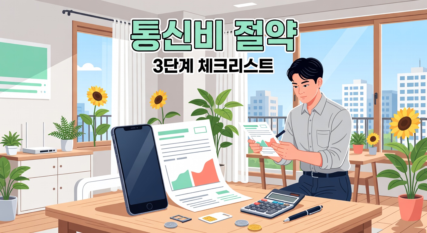 통신비 절약 실전 가이드 — 약정·결합·알뜰폰 3단계 체크리스트
