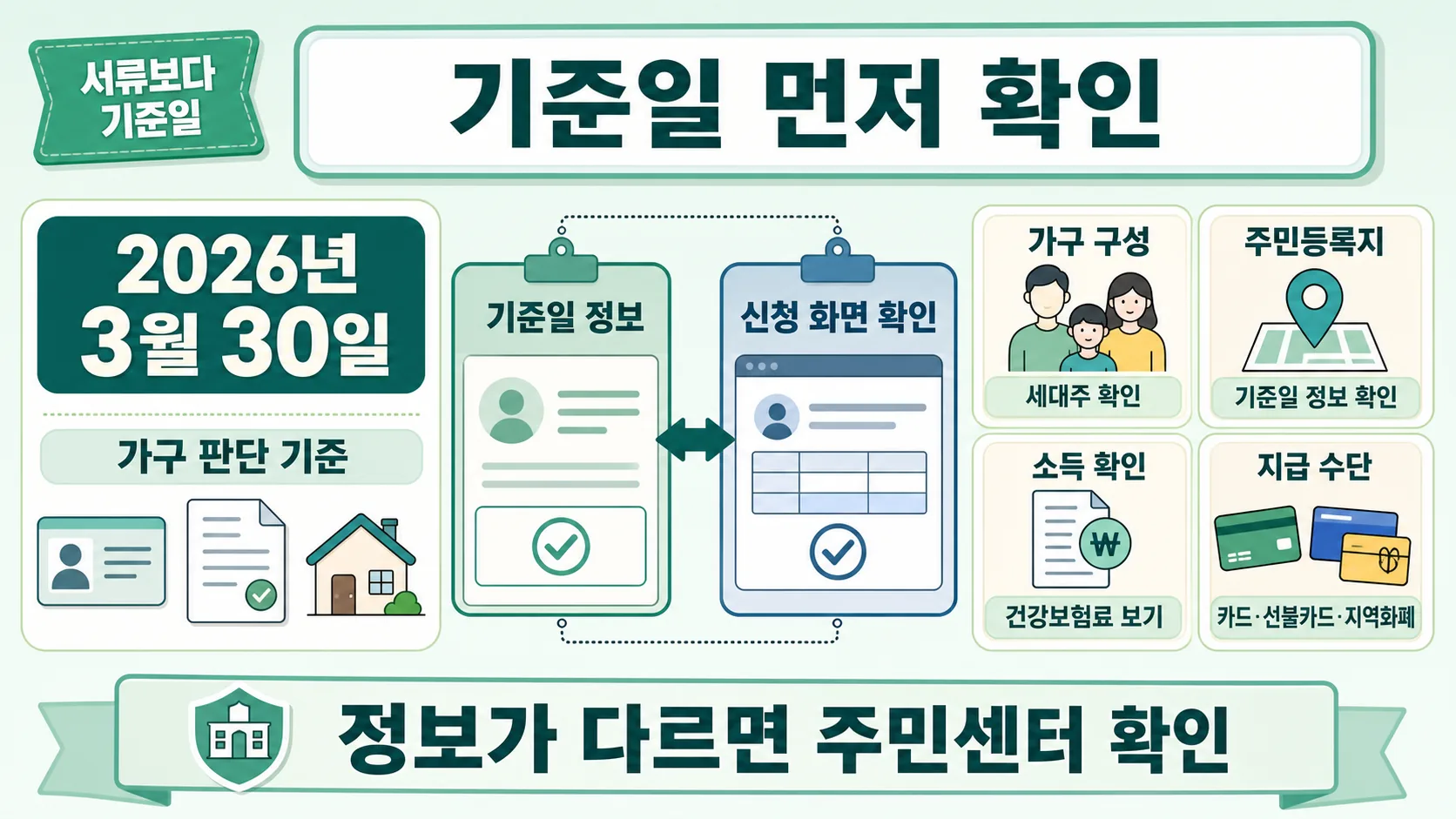 기준일과 준비 항목