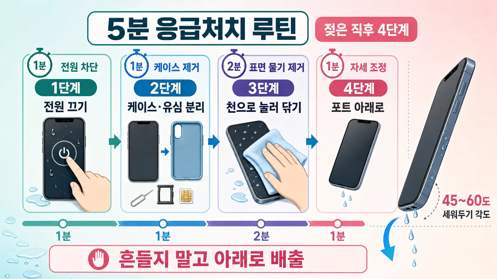 5분 응급처치 루틴