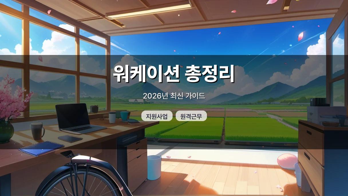 2026 Korea Workation Guide: Essential Checks Before Applying