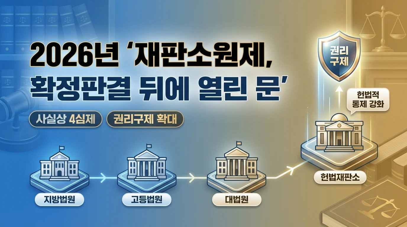 확정판결 뒤에도 길이 열린다 — 2026년 재판소원제 핵심 정리