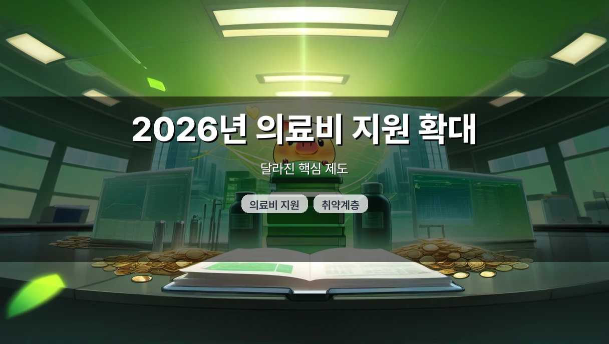 2026년 의료비 지원 확대, 내가 받을 수 있는 제도부터 확인하세요