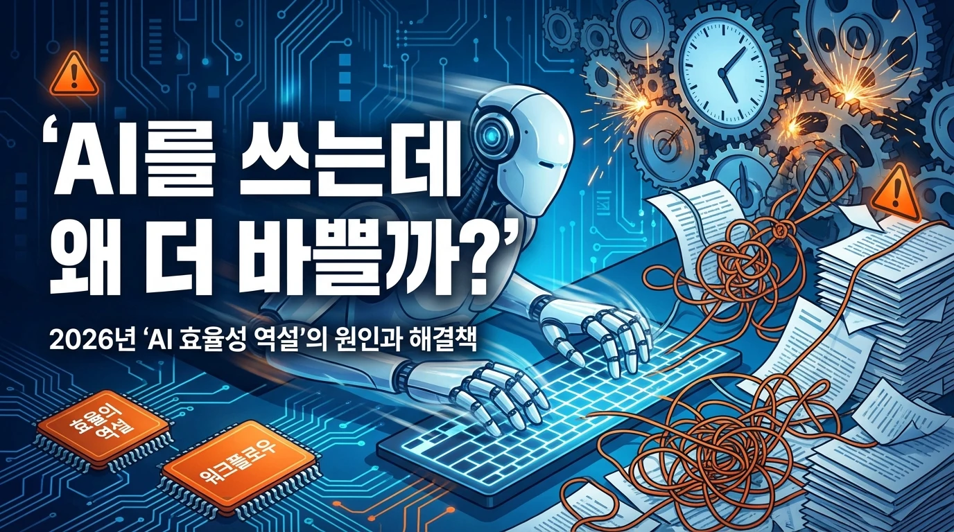 AI를 쓰는데 왜 더 바빠질까: 2026년 AI 효율성 문제의 진짜 원인