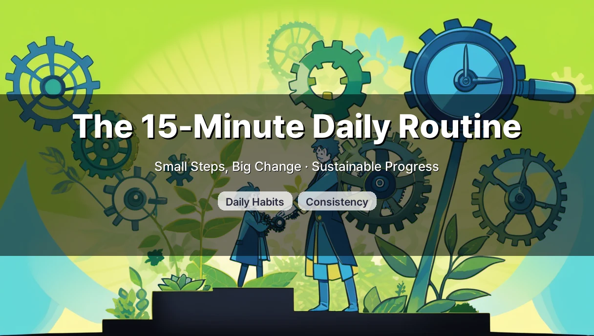 15-Minute Routines: Sustainable Habits for Busy People