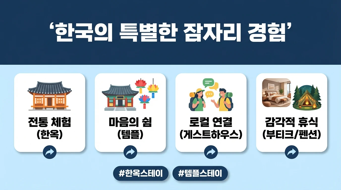 Unique Accommodations in Korea: Hanok, Temple & More