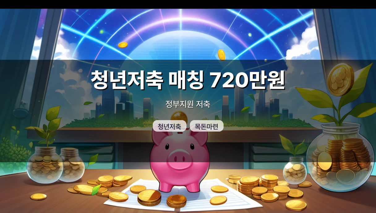 청년저축 매칭 720만? 2026년 청년내일저축계좌 조건과 실제 수령액