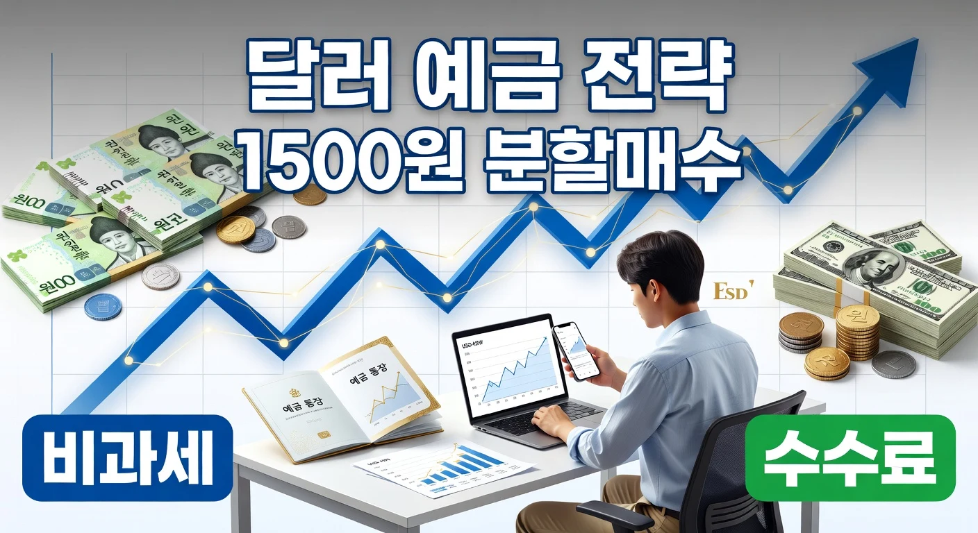 환율 1,500원 돌파 위기 속 자산 보호를 위한 달러 예금 분할 매수 실전 가이드